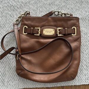 Michael Kors Brown Leather Shoulder Bag